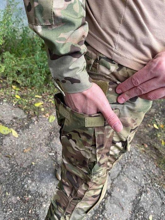 Військова форма убакс та штани з наколінниками/налокітниками M Мультикам (11772546) - фото 10