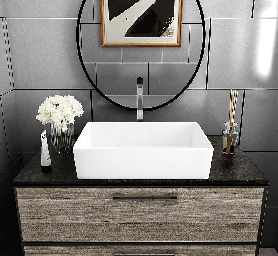 Умивальник накладний Status Elit 50 White (634)