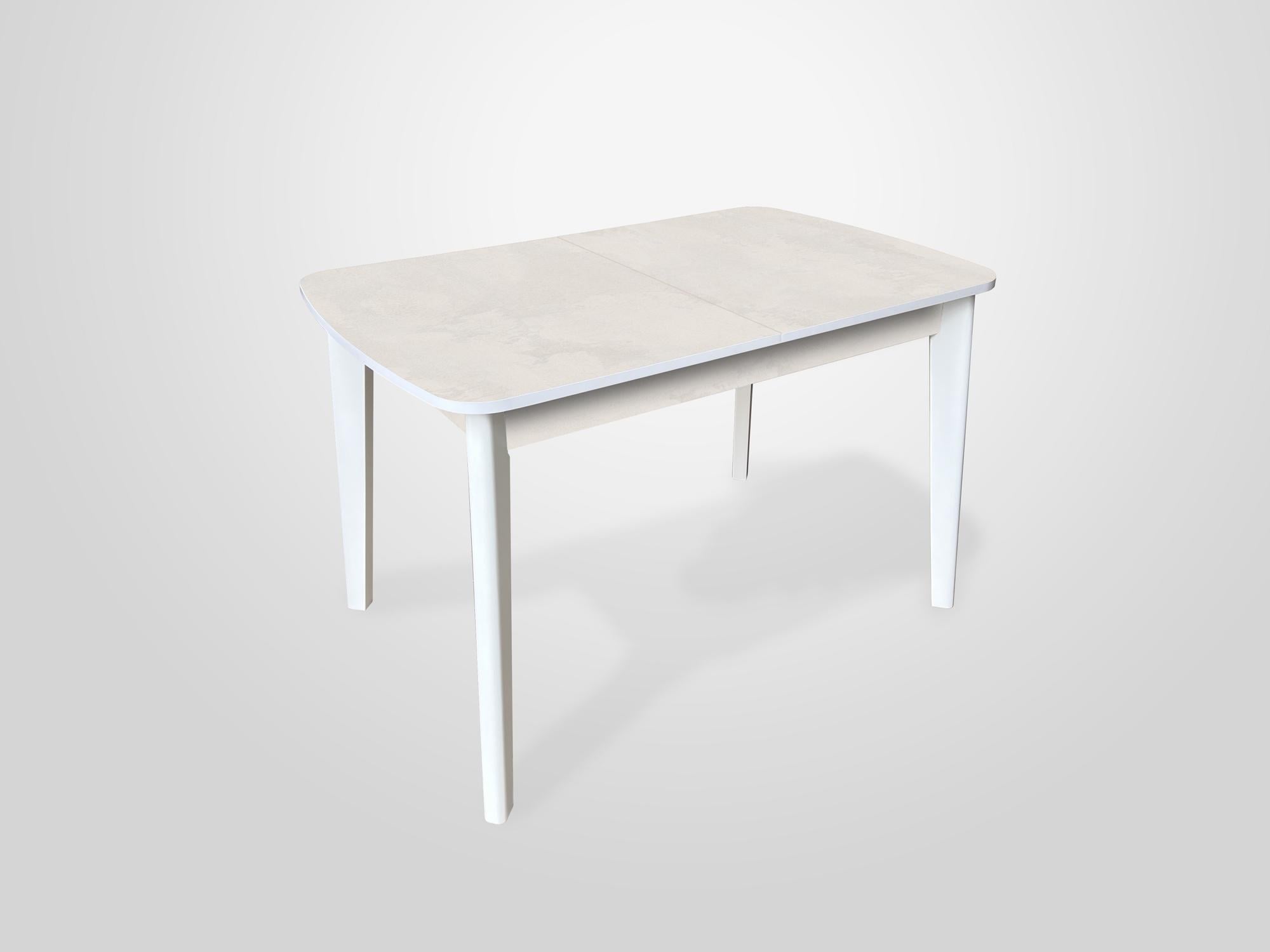 Стол обеденный раскладной Fusion Furniture Честер Белый/Шелковый камень