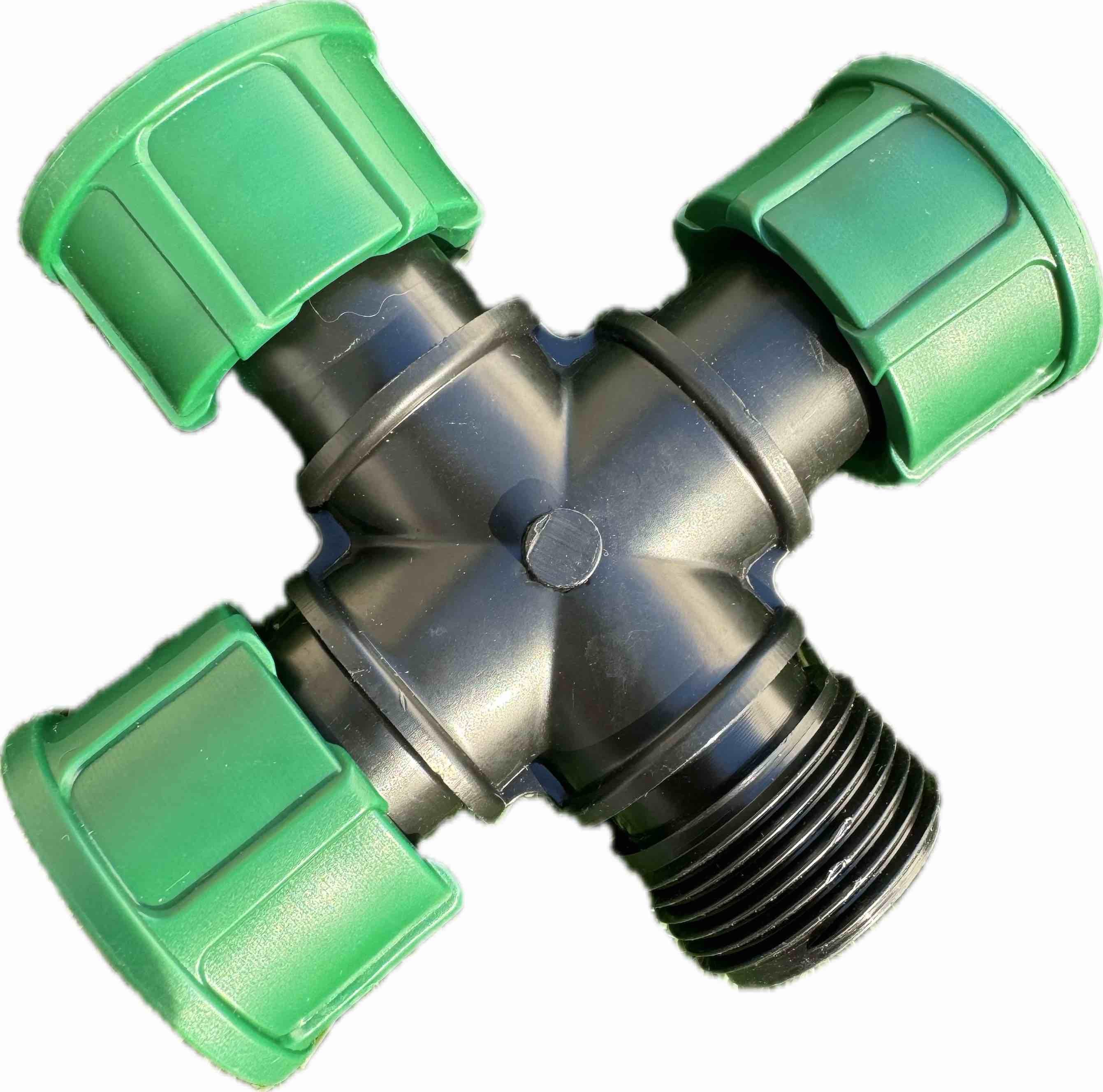 Крестовина Irritec с 3-мя накидными гайками 3ВРх1ЗР 1"