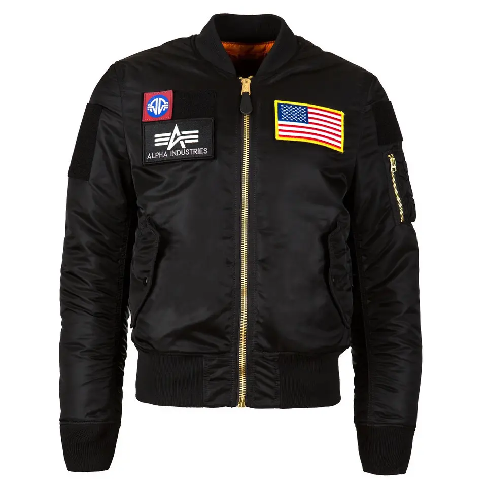 Бомбер Alpha Industries MA-1 Flex Flight Jacket S Black (MJM46600C1BLS)