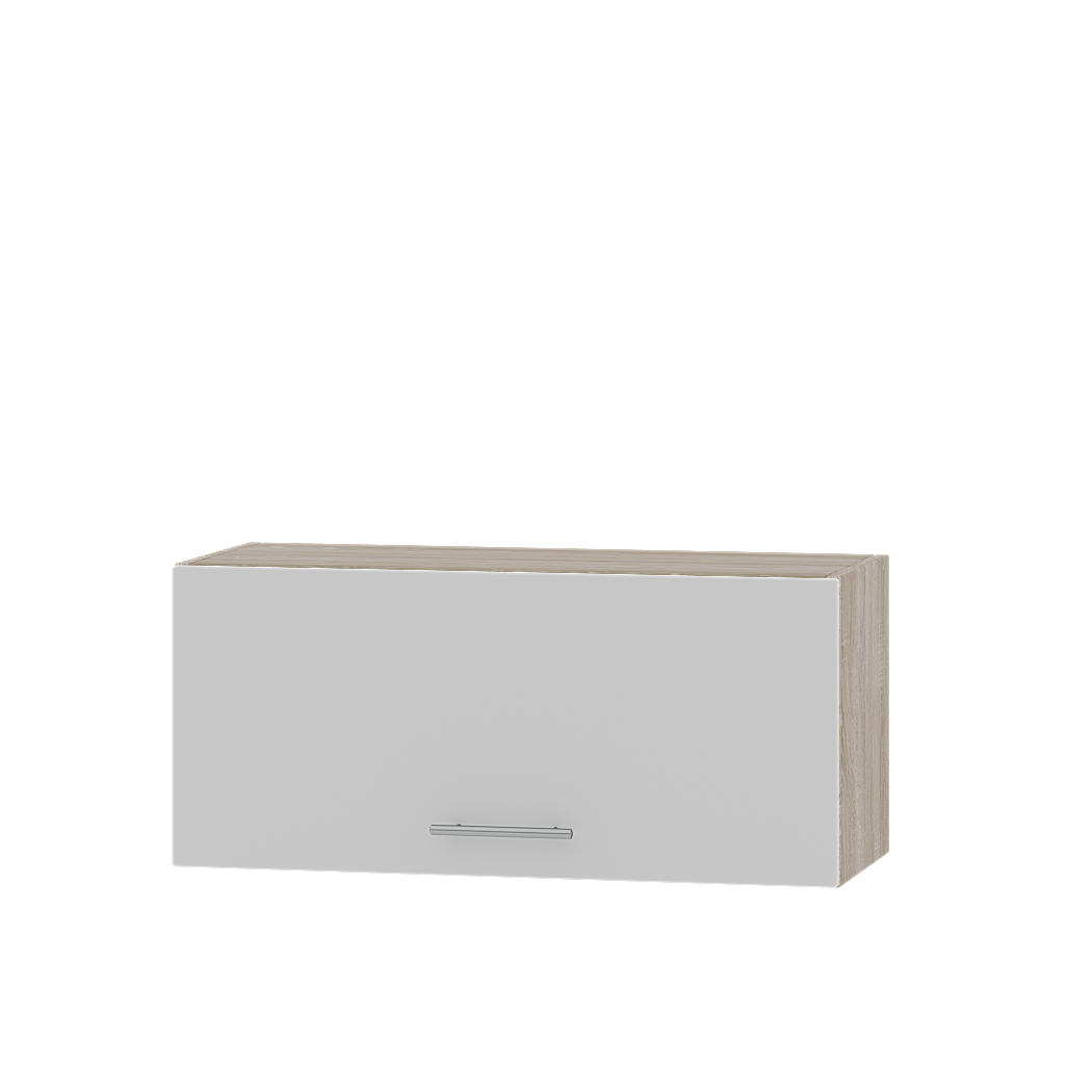 Шкаф верхний Эверест Оптима модуль Верх В09-800 80х30х36 см Нимфея Альба/Дуб Сонома (07812)