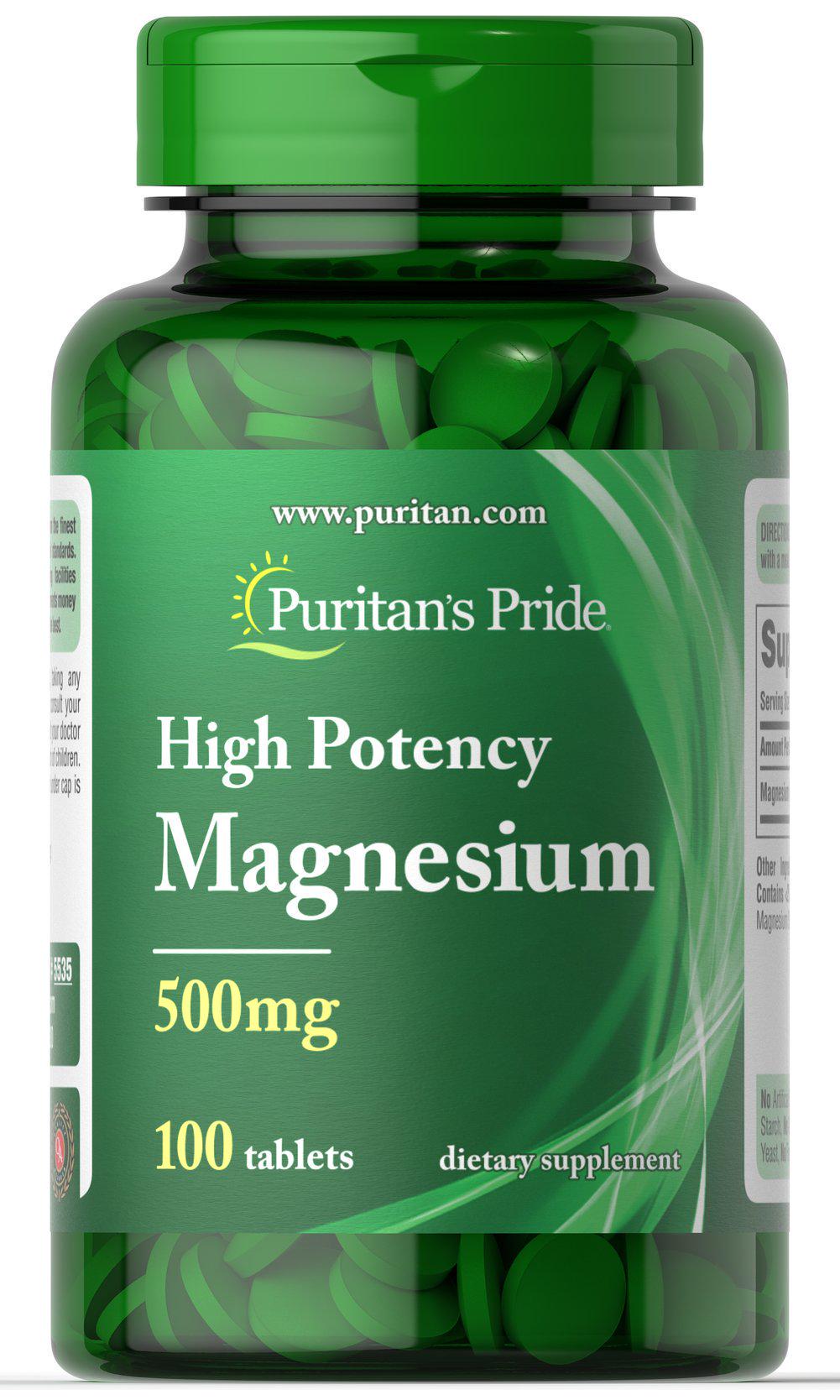 Витамины Puritans Pride Magnesium 500 mg 100 caplets