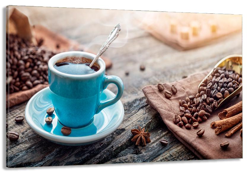 Картина на холсте в гостиную/спальню Чашка кофе 80х120 см (MLP_287)
