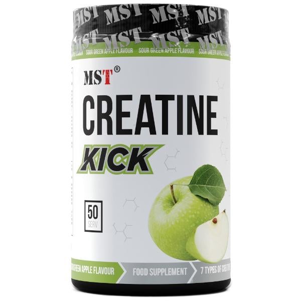 Креатин комплекс MST Nutrition Creatine Kick 500 г 50 порцій Green Apple (000023669)