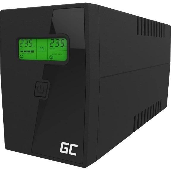 Источник бесперебойного питания Green Cell 600VA/UPS01LCD/600VA/360 W/162Vac-290Vac