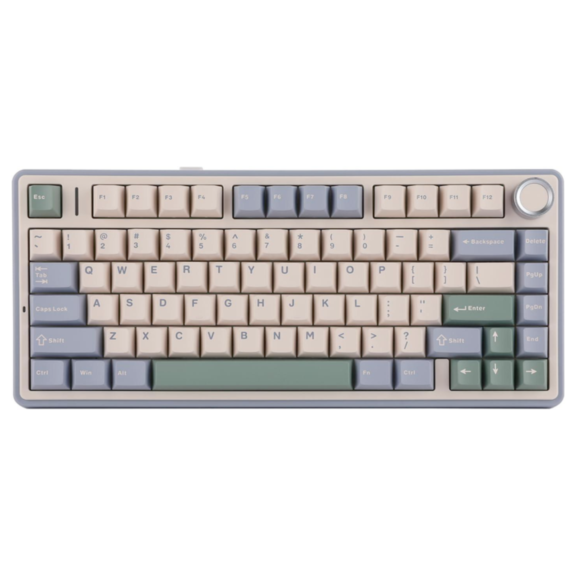 Клавиатура механическая игровая Aula F75 с подсветкой RGB и поддержкой Hot-Swap White/Green (23682425)