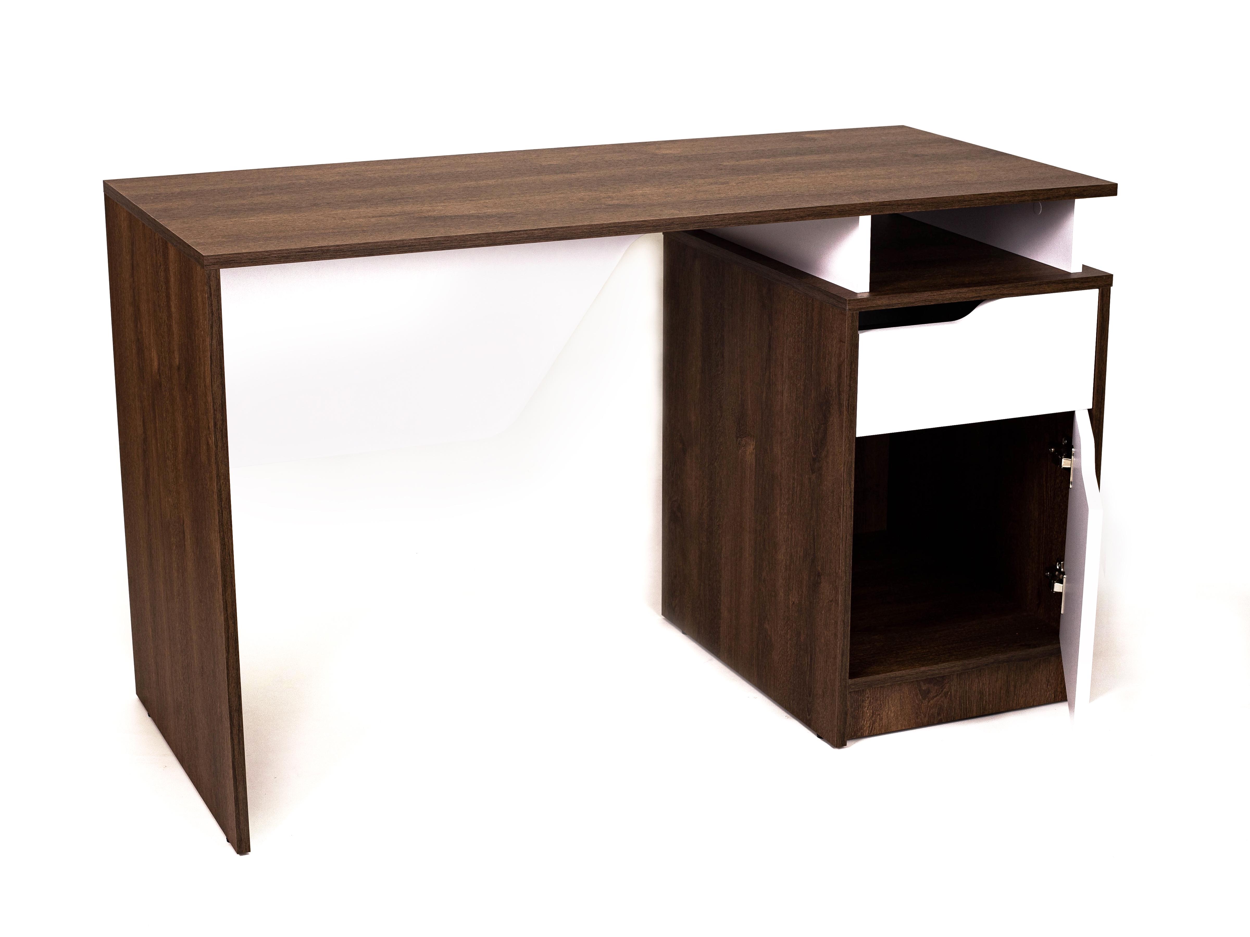 Cтол письменный Intarsio Nord 2R дуб экспрессив Бронзовый/Белый бриллиант (11671571) - фото 3 Cтол письменный Intarsio Nord 2R дуб экспрессив Бронзовый/Белый бриллиант (11671571) - фото 3