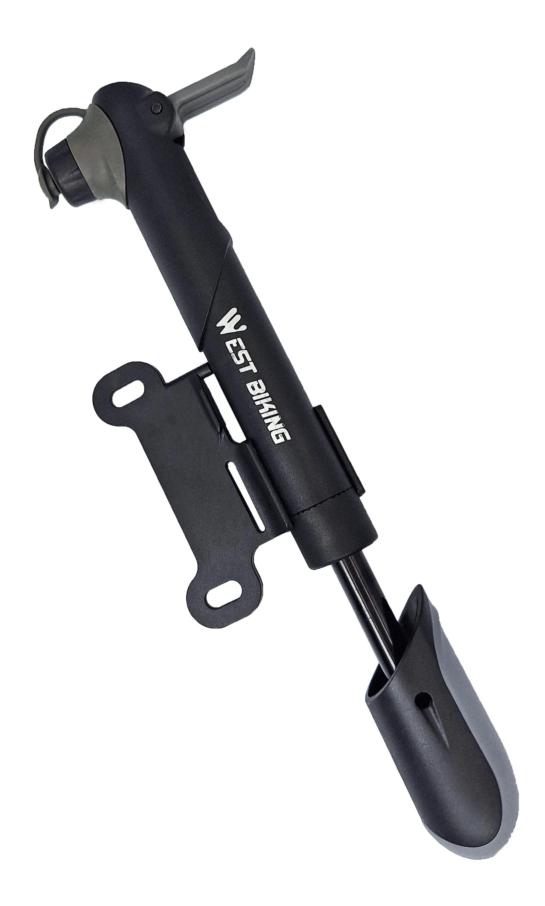 Насос велосипедный мини West Biking YP0711156 пластиковый 100 Psi Черный (G0001548)