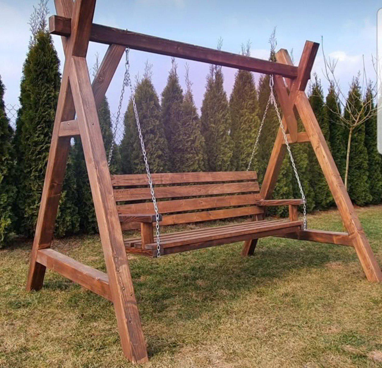 Качеля садовая из дерева (2597136304) Качеля садовая из дерева (2597136304)