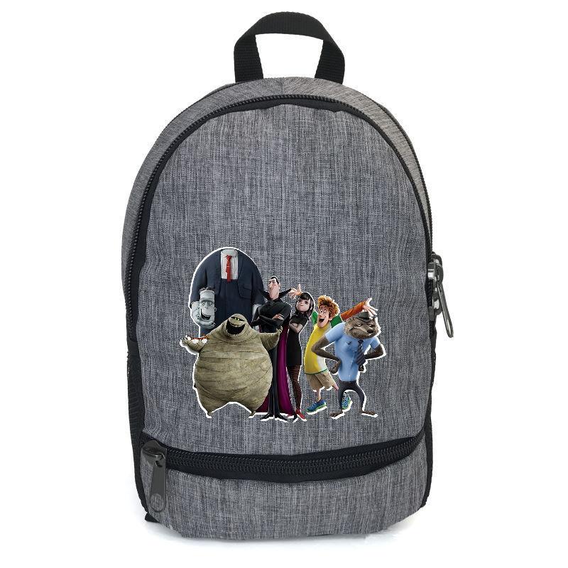 Школьный рюкзак подростковый Cappucino Toys MSR 008-gry с принтом Монстры на каникулах 12,5 л Серый (1658851598)