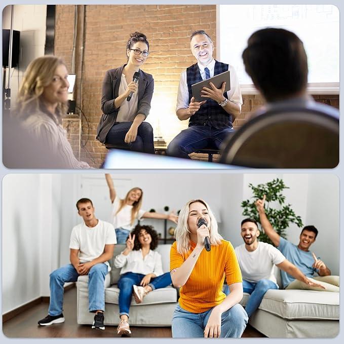 Мікрофони бездротові HW для караоке з приймачем що перезаряджається - фото 4 Мікрофони бездротові HW для караоке з приймачем що перезаряджається - фото 4