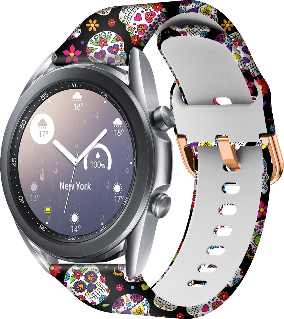 Ремешок Colorful для Galaxy Watch 3 Skull 41 мм (28358)