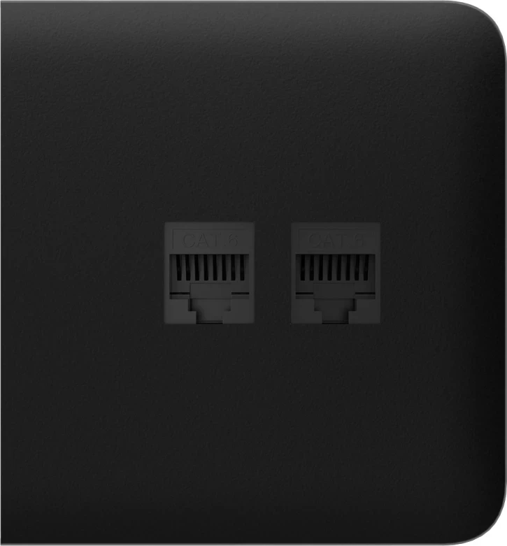 Панель бічна для вбудованої інтернет-розетки Ajax SideCover LAN Black (2890076281)