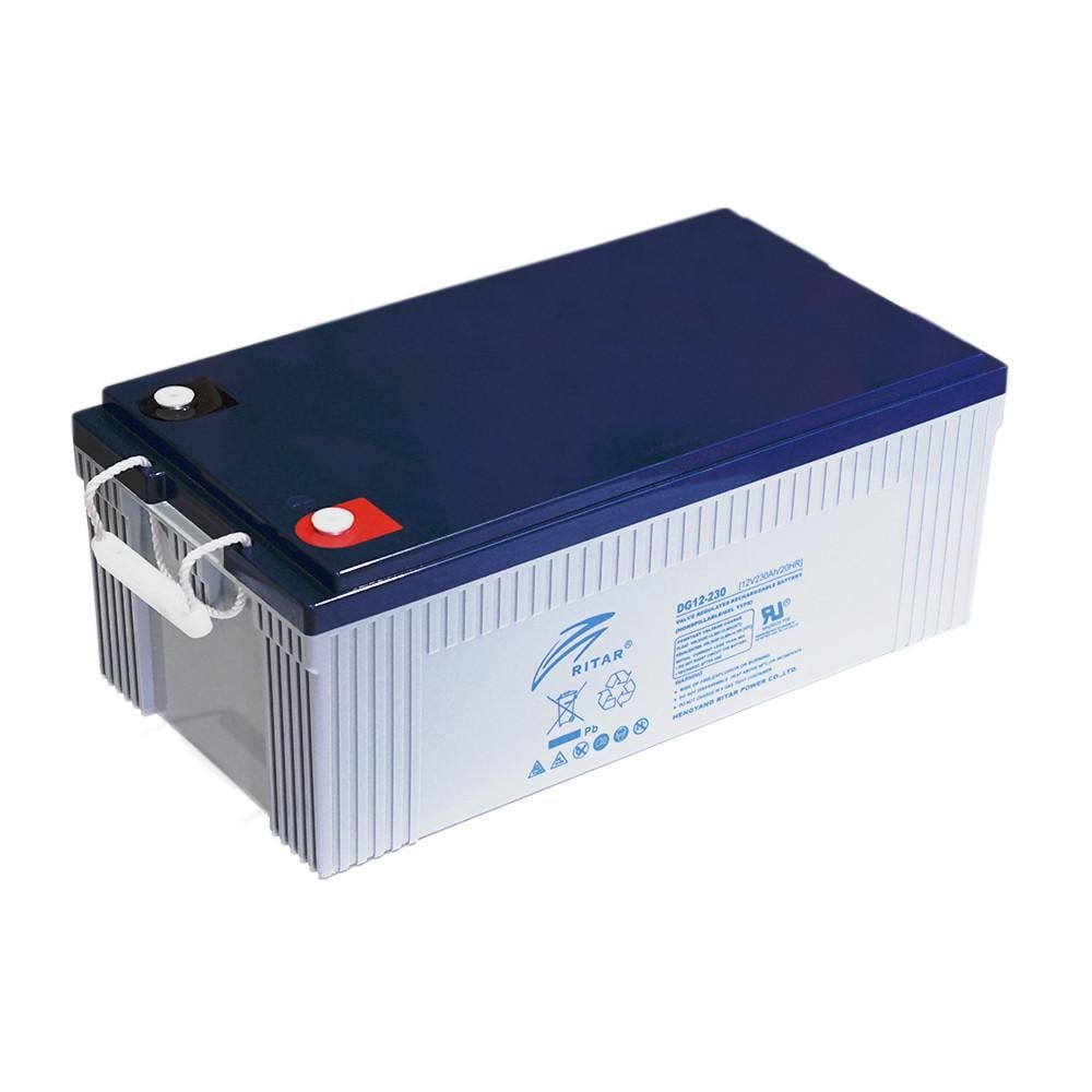 Батарея акумуляторна GEL RITAR DG12-230 Gray Case 12V 230.0Ah