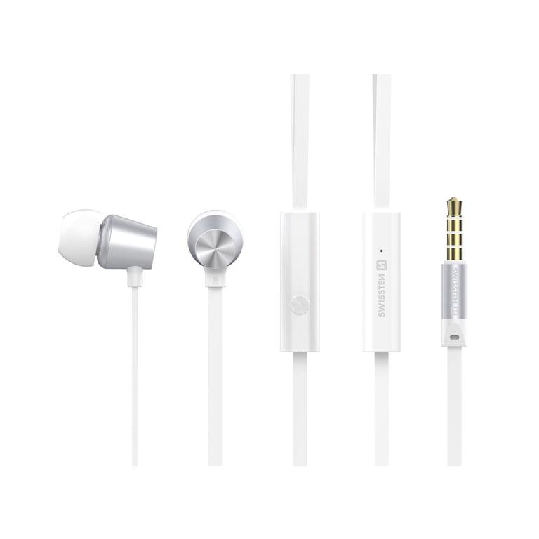 Навушники з мікрофоном SWISSTEN YS500 White (521486)