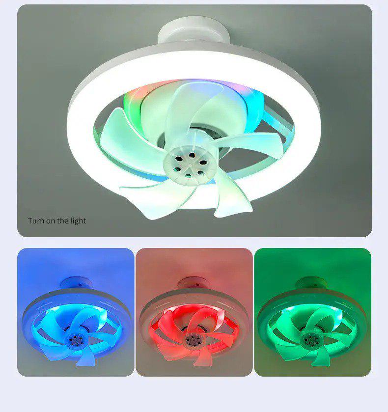 Люстра світлодіодна AROMATHERAPY FAN LIGHT з вентилятором в патрон E27 з підсвічуванням RGB - фото 2 Люстра світлодіодна AROMATHERAPY FAN LIGHT з вентилятором в патрон E27 з підсвічуванням RGB - фото 2