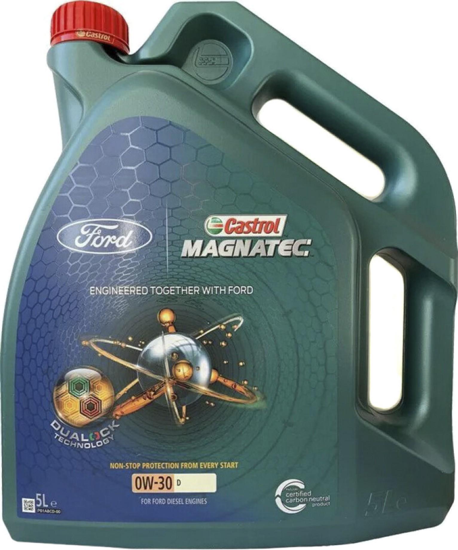 Моторное масло Castrol Magnatec Professional D 0W-30 Ford 5 л - фото 1