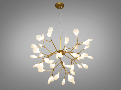 Люстра підвісна Diasha 45 ламп Золотий/Сатин (887-45A GD)