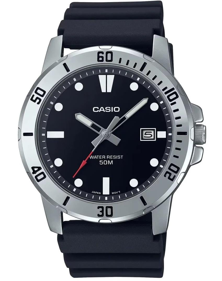 Наручные часы мужские Casio MTP-VD01-1E d 45 мм Серебряный