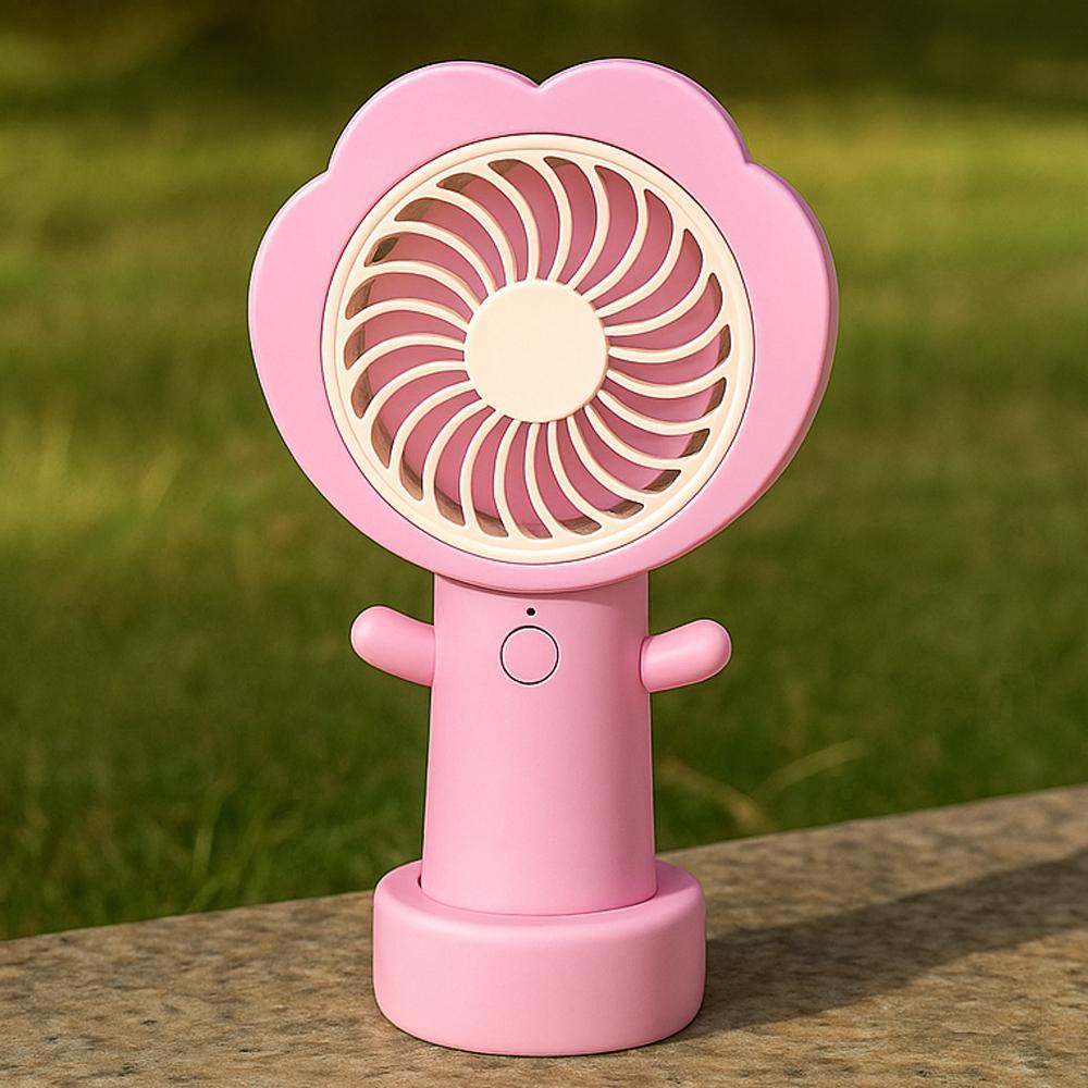 Вентилятор портативний на акумуляторі та USB Квітка Рожевий (51-рож-BT-8861) - фото 9 Вентилятор портативний на акумуляторі та USB Квітка Рожевий (51-рож-BT-8861) - фото 9
