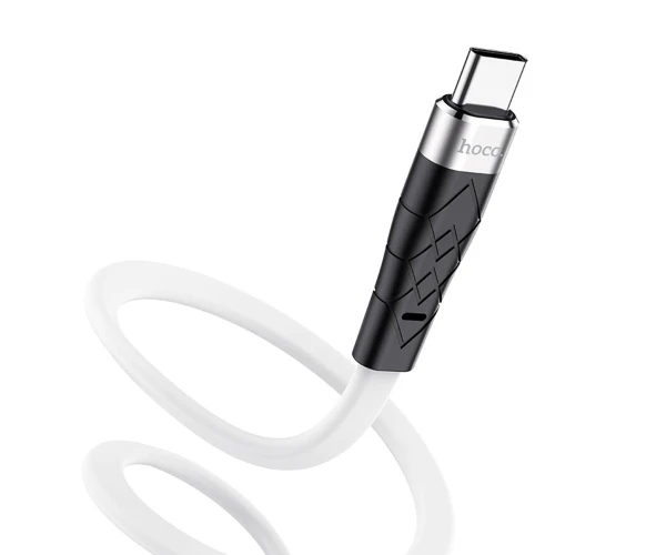 Кабель Data Hoco X53 Angel Silicone Type-C 3A 1 м Белый - фото 2 Кабель Data Hoco X53 Angel Silicone Type-C 3A 1 м Белый - фото 2