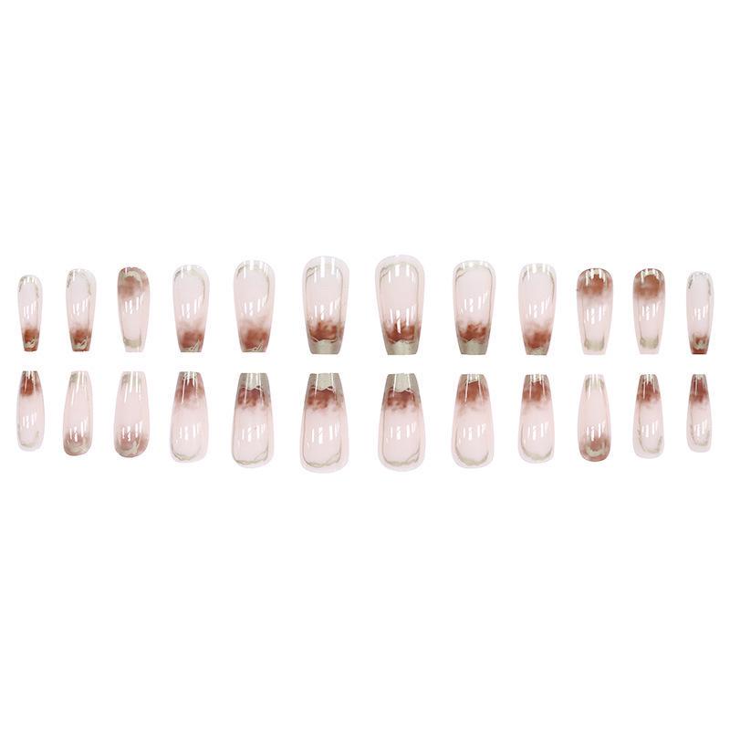 Накладные ногти с клеем Bananahall R712 24 шт. Бежевый (A9888) - фото 3 Накладные ногти с клеем Bananahall R712 24 шт. Бежевый (A9888) - фото 3