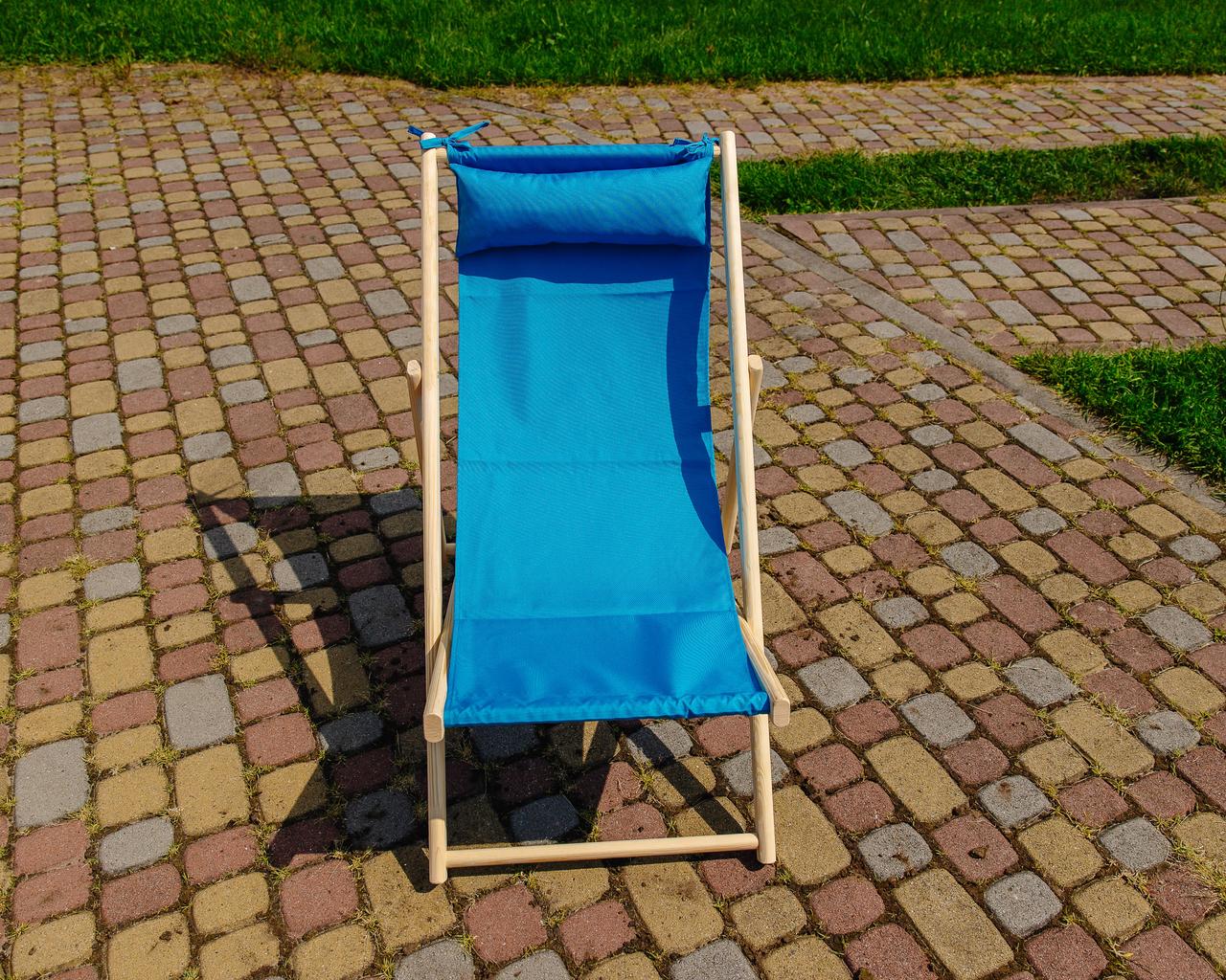 Шезлонг тканевый XRmaster с подушкой Сине-желтый (0001486) - фото 5 Шезлонг тканевый XRmaster с подушкой Сине-желтый (0001486) - фото 5