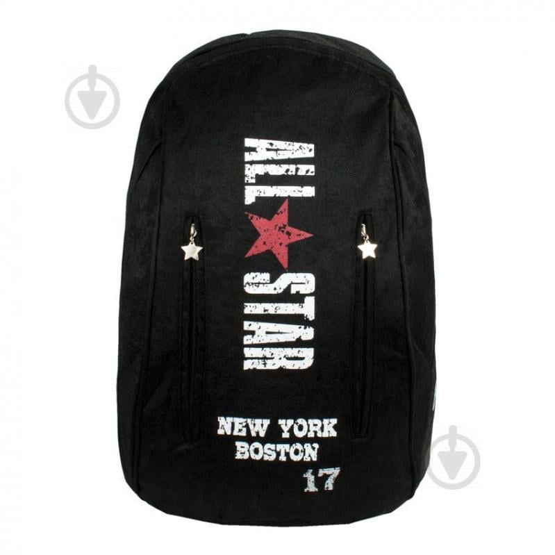 Рюкзак городской Can Vas Все звезды Нью Йорк Бостон All Star New York 17 Boston 47х31х17 см Черный (23382)