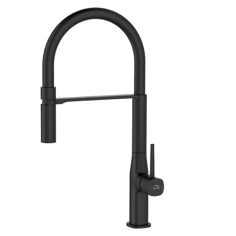 Смеситель Laveo POLA для мойки с изливом U Черный (BAP_B78D) Смеситель Laveo POLA для мойки с изливом U Черный (BAP_B78D)