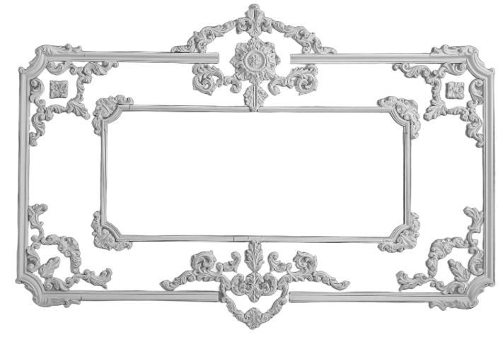 Рамка декоративная гипсовя комплект 3 шт. 1750/2400 мм (29197864)