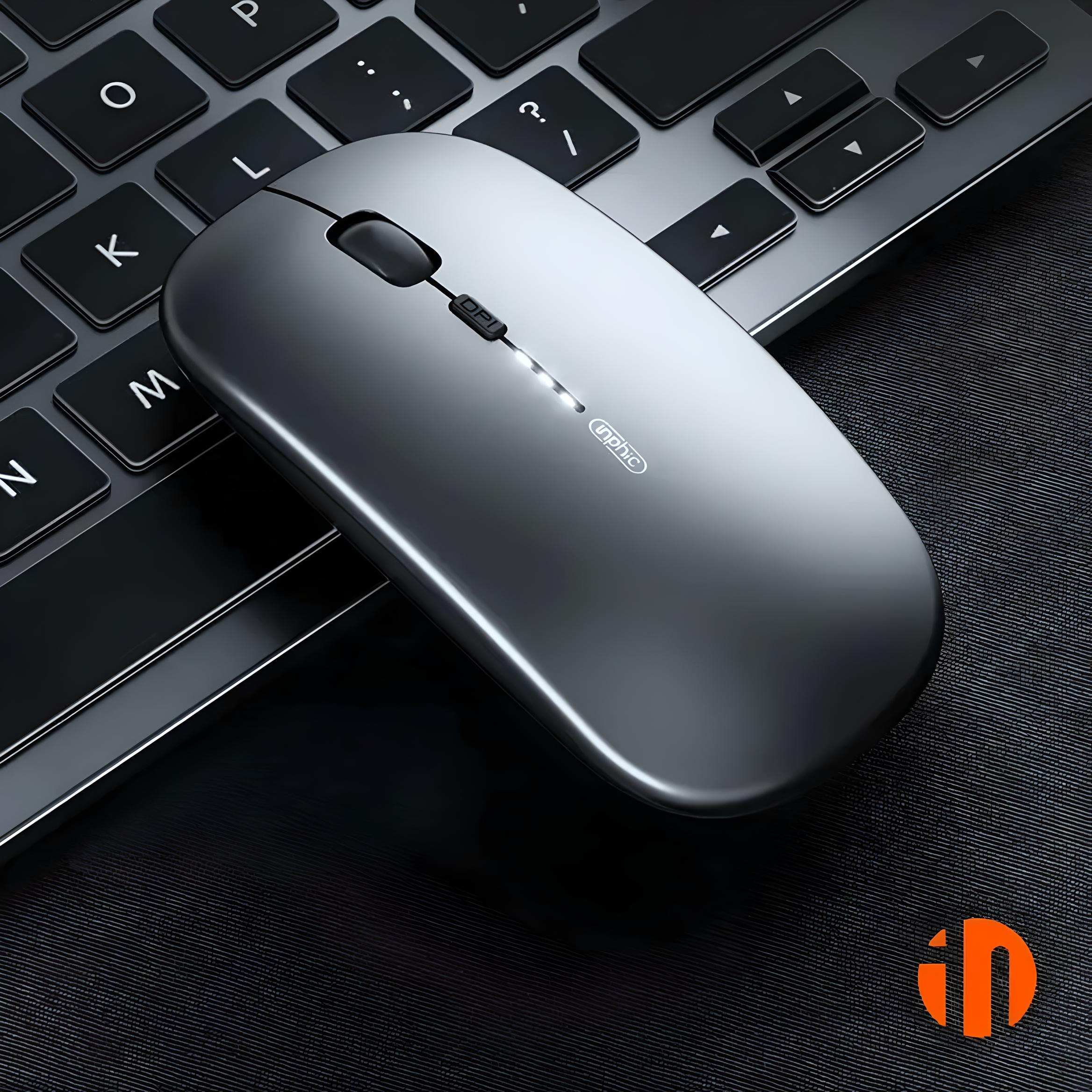 Мышка беспроводная INPHIC M1Pro Bluetooth/USB 2,4 ГГц с аккумулятором 1600 DPI Серый - фото 3 Мышка беспроводная INPHIC M1Pro Bluetooth/USB 2,4 ГГц с аккумулятором 1600 DPI Серый - фото 3