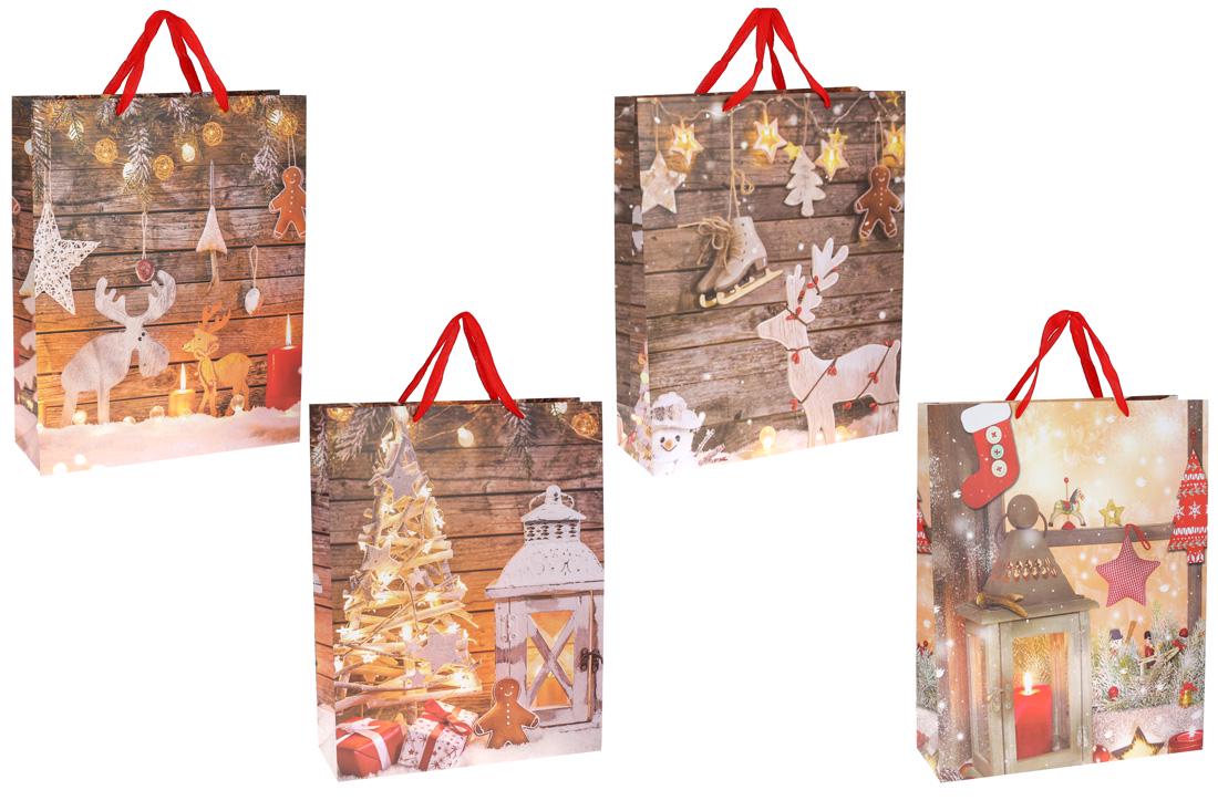 Пакет подарочный бумажный микс BonaDi 4 шт. (PK4-133)