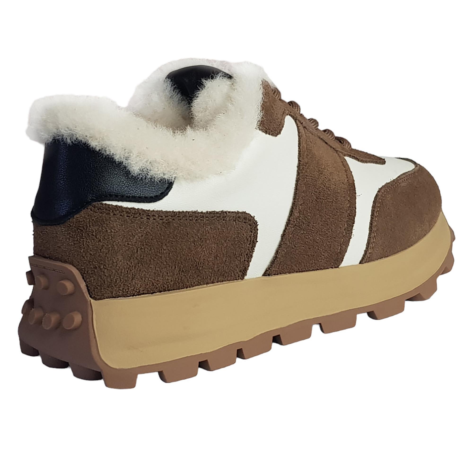 Кроссовки зимние женские Baden р. 38 Бежевый/Коричневый (013702-38) - фото 2 Кроссовки зимние женские Baden р. 38 Бежевый/Коричневый (013702-38) - фото 2