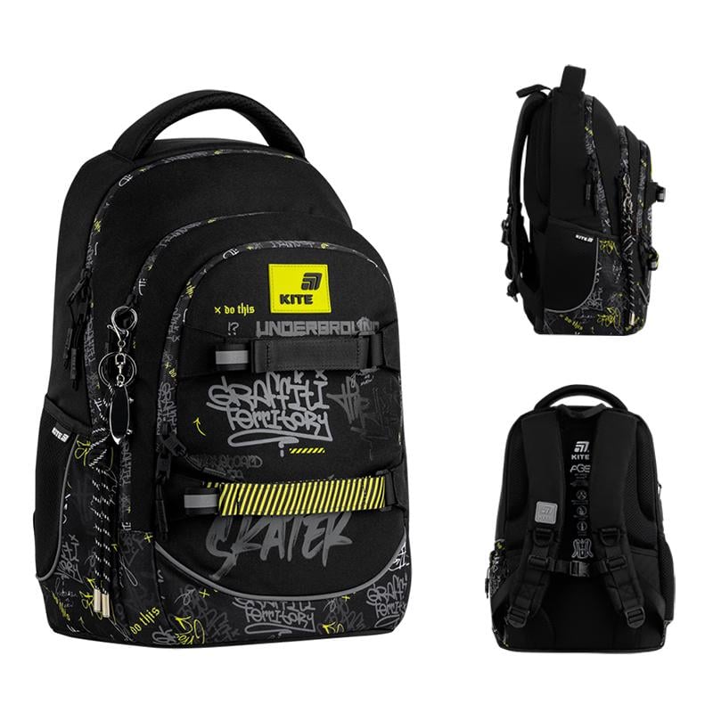 Школьный рюкзак с ортопедической спинкой Kite Education teens K26-727M-4 Graffiti (000996195)