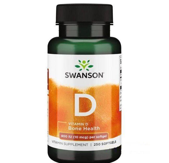 Витамин D Swanson Vitamin D 400 IU 10 mcg 250 Softgels