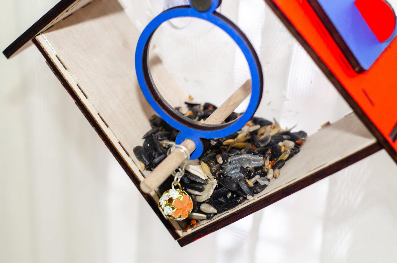 Кормушка на окно на присосках Колокольчик Синий (0002161) - фото 2