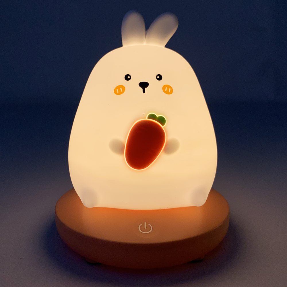 Светильник детский ночник Зайка с морковью (15408952) - фото 2