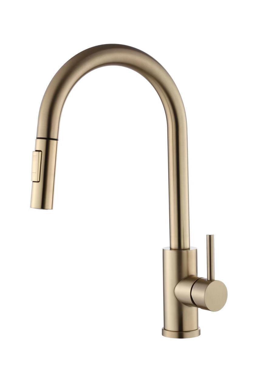 Смеситель для кухни VBI FLUSSO Brushed Gold (2808388679)