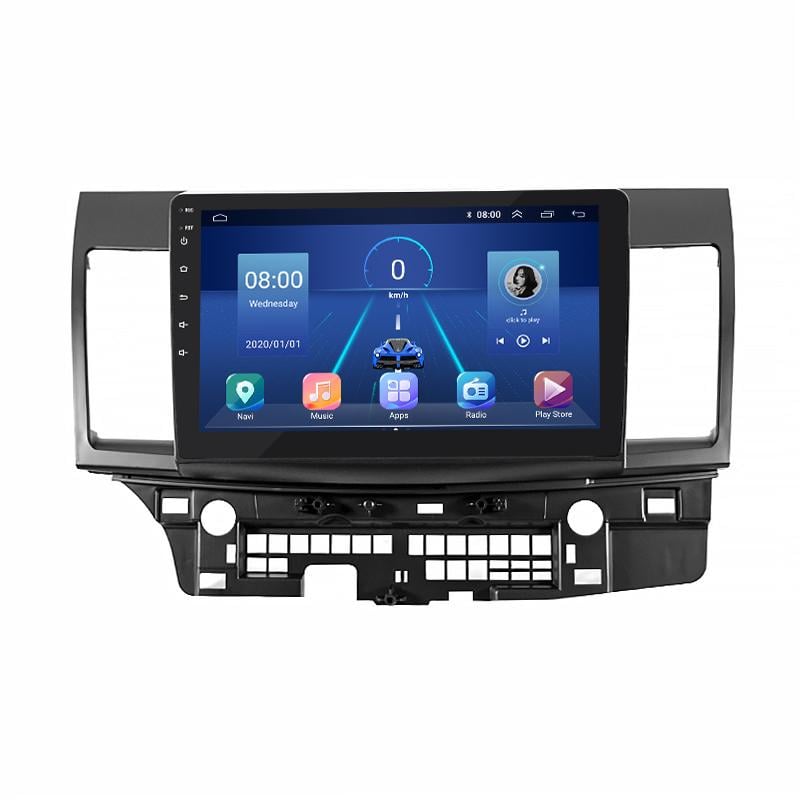 Штатная магнитола Lesko для Mitsubishi Lancer X Рестайлинг 2011-2015 экран 10" 2/32Gb/ 4G/ Wi-Fi GPS Premium