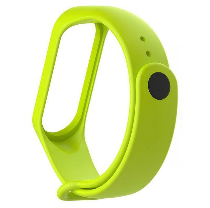 Силиконовый ремешок Primo для фитнес-браслета Xiaomi Mi Band 3 Lime (742104063) - фото 2