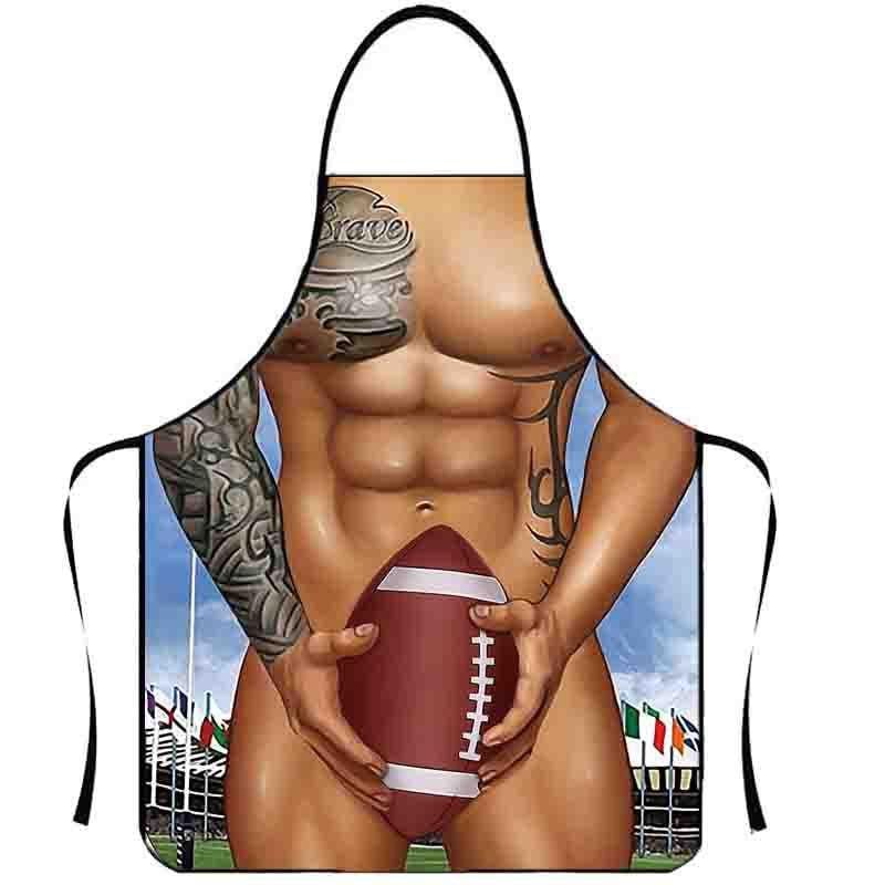 Фартук с голым торсом 75х60 см Разноцветный (49929)