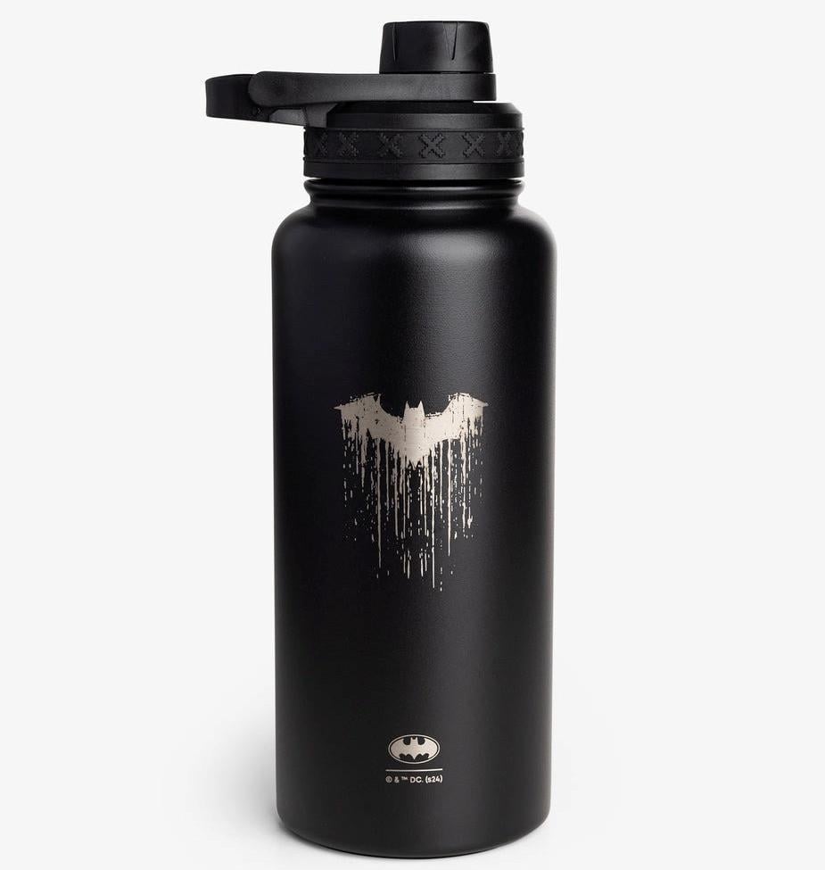 Бутылка для воды металлическая с двойной вакуумной изоляцией Bohtal Insulated Bottle 960 мл/32 oz Black Batman (3070040784)