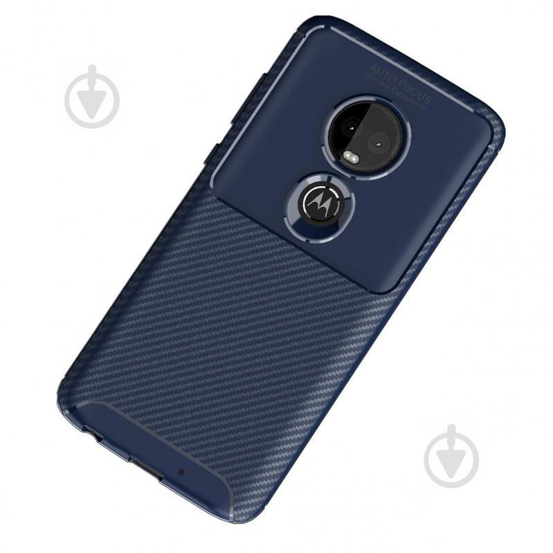 Чохол Carbon Case Motorola G7 Play Синій (hub_ynnF26280) - фото 3