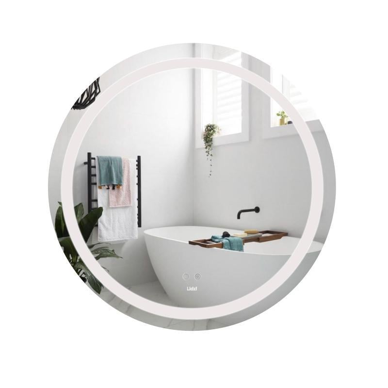 Зеркало Lidz Aria R800 с LED-подсветкой Touch/антизапотеванием/димером/регулировкай (2622385761)