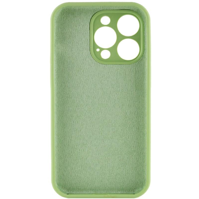 Чехол Silicone Case Full Camera Protective (AA) NO LOGO для Apple iPhone 15 Pro Max (6.7") Мятный | Mint - фото 4