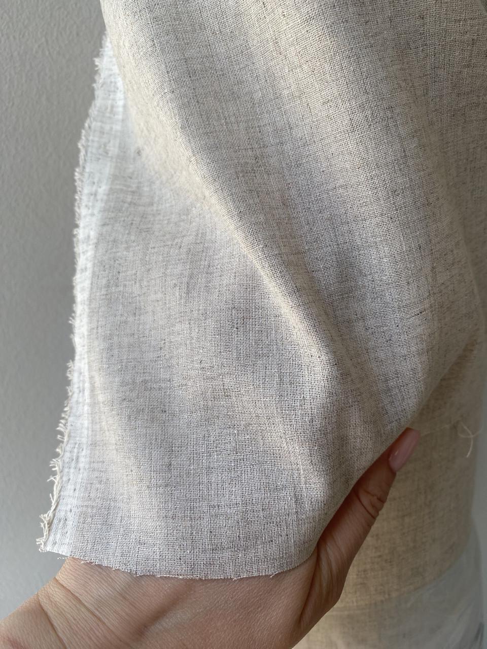 Тканина LINEN PLUS лляна 150 см 330 Сірий - фото 2 Тканина LINEN PLUS лляна 150 см 330 Сірий - фото 2