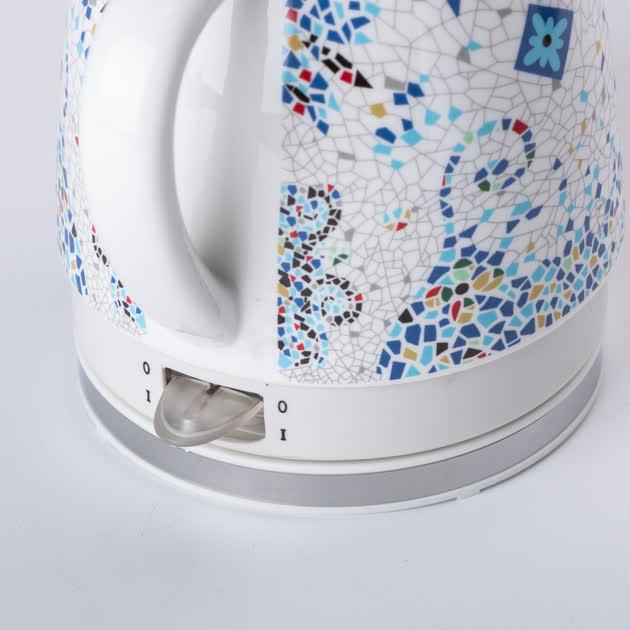 Електрочайник керамічний дисковий Sokany SK-09008 Мозаїка на 1,5 л Різнокольоровий (30147554) - фото 2 Електрочайник керамічний дисковий Sokany SK-09008 Мозаїка на 1,5 л Різнокольоровий (30147554) - фото 2