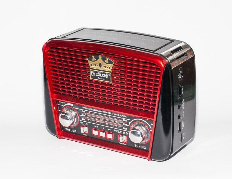 Портативная колонка Golon RX-455S USB/аккумулятор солнечная панель (1282320152)