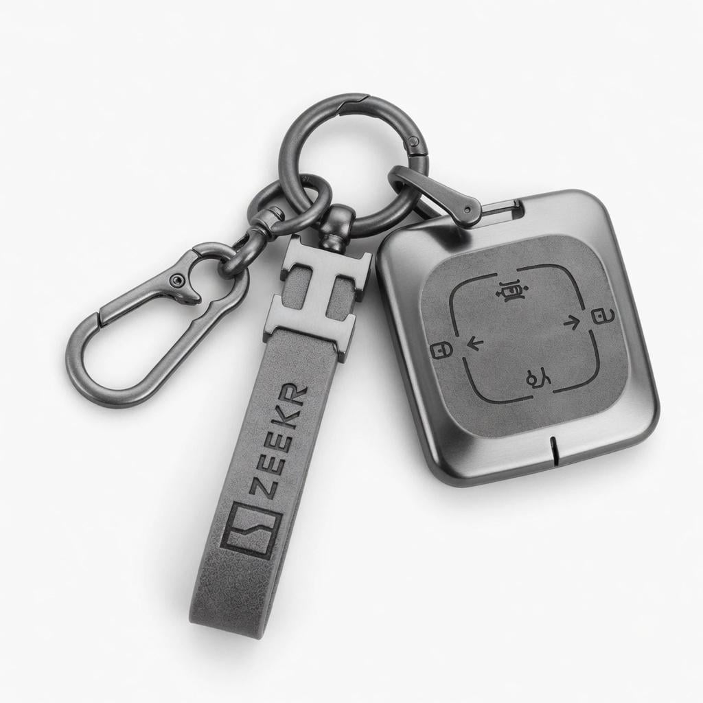 Чехол на ключ для автомобиля Zeekr 001/009/X/7X Gray (119955)